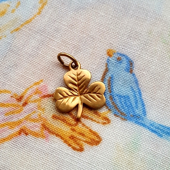 RL Jewelry - 🌙14k Gold Shamrock Clover Pendant Charm
